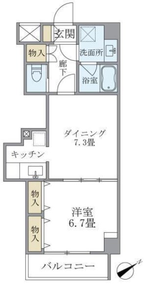 イーストコート平野   間取り