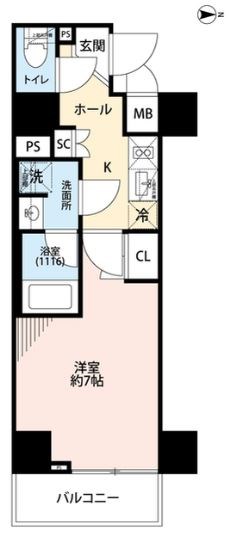 プレール・ドゥーク住吉Ⅳ  間取り