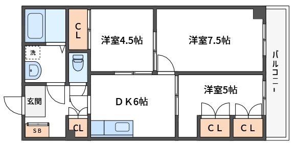 王子サウスウイング 間取り