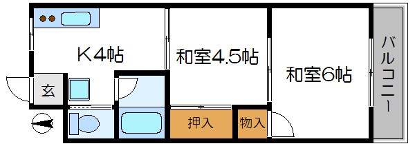 清水マンション 間取り図
