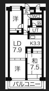 汐浜サンハイツ   間取り