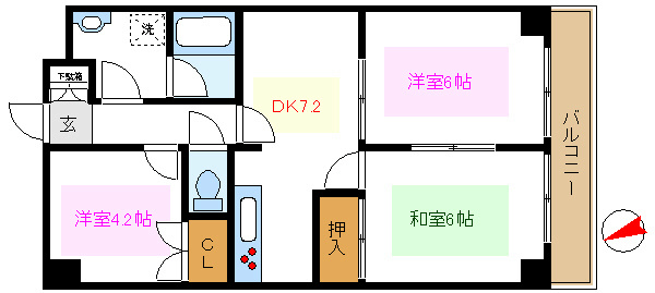 kitakoiwa　YM　garden 間取り
