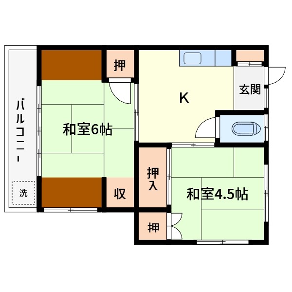 吉岡荘 間取り