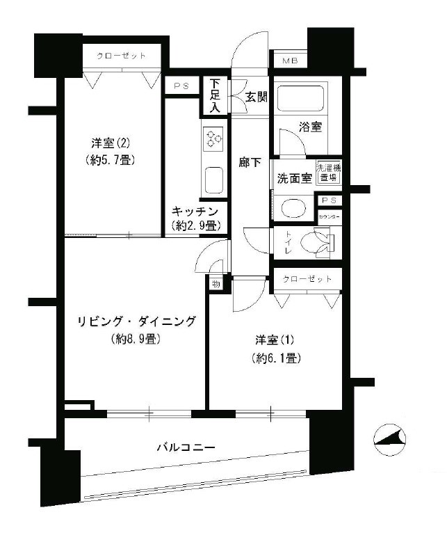 パークキューブ浅草田原町 間取り