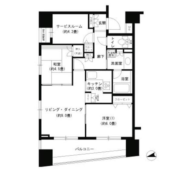 パークキューブ浅草田原町 間取り