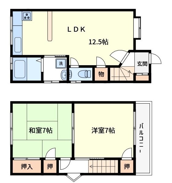 テラスハウス90 間取り