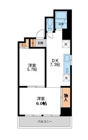 阪上ロイヤルハイツ第２ 間取り