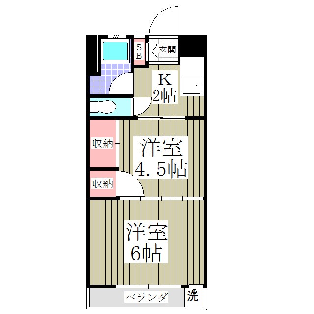 小菅ビルデンス  間取り