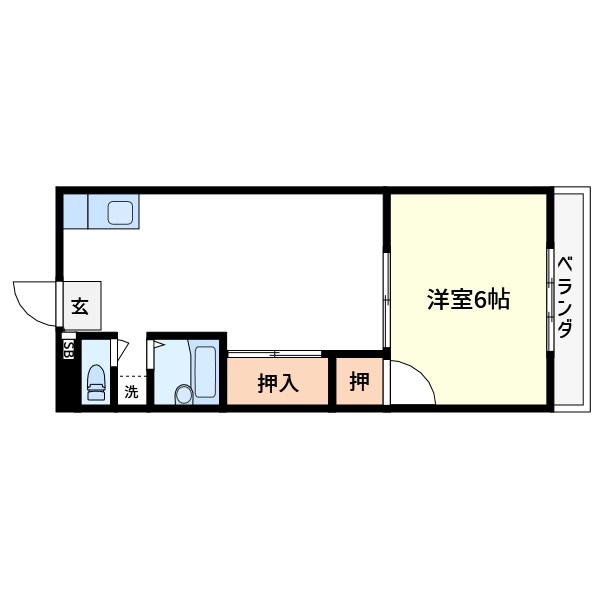 高山ハイツ 間取り図