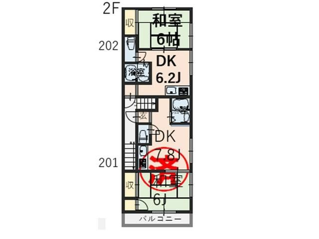 タカヨシコーポ 間取り図