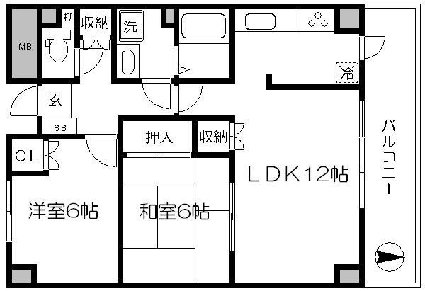 仲御徒町フラッツ 間取り図