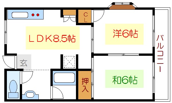 メゾン吉野  間取り図
