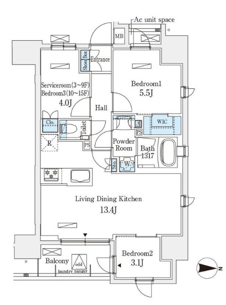 アヴァンカーサ町屋  間取り