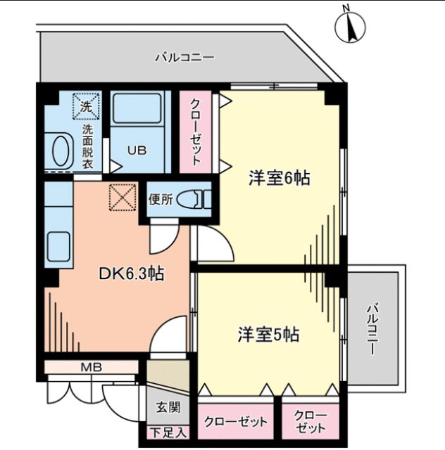 ロイヤルハイツドモン 間取り図