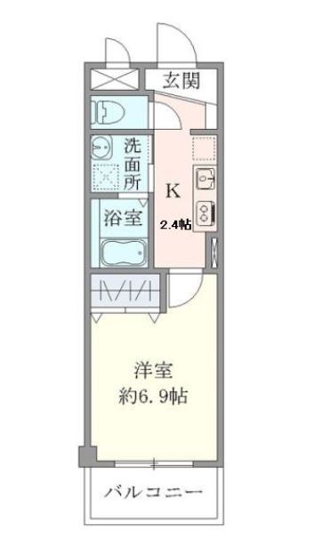 フジ・プライムコート  間取り