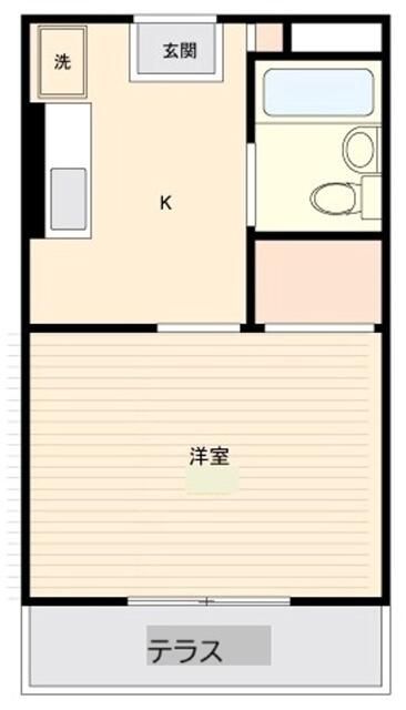 コーポカネイ第２ 間取り図