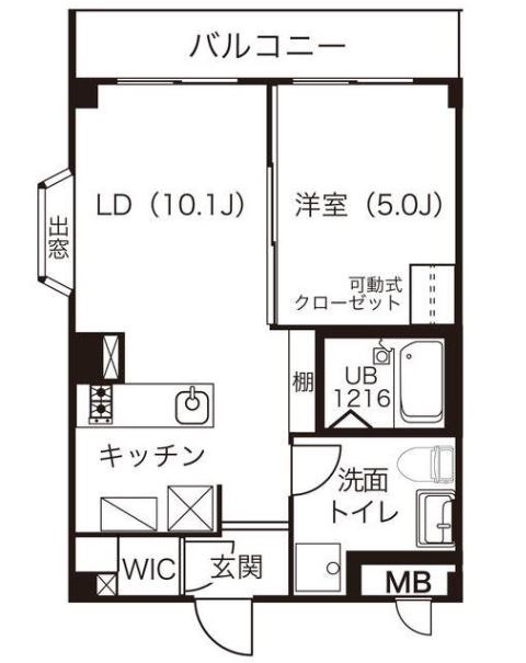 ユタカマンション 303号室 間取り
