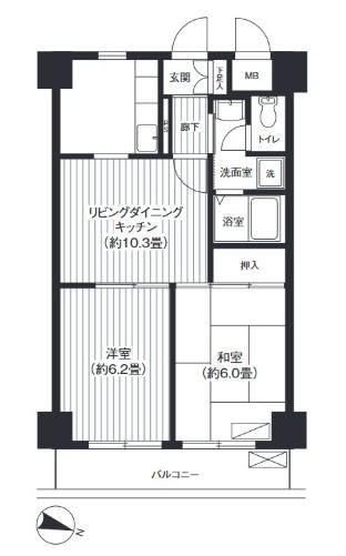 スカイフォーラム小岩 間取り図