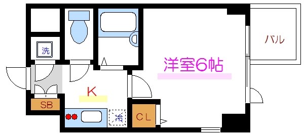 スパシエルクス門前仲町  間取り