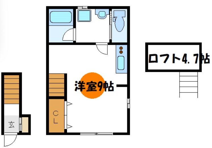 ハピネスⅢ 201号室 間取り