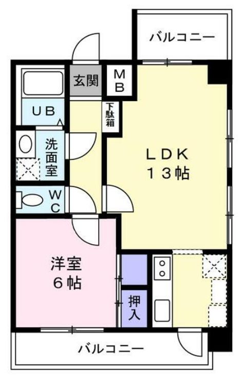 工芸館きうち2 間取り図