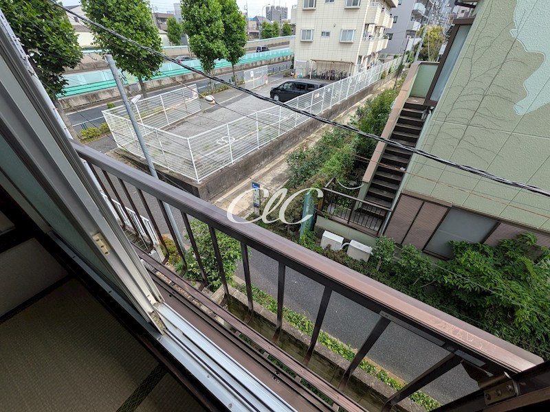 晴美荘 ベランダ