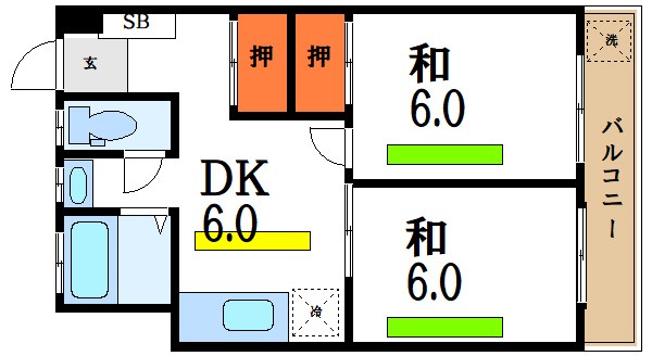 宮崎ビルディングメゾン小岩 間取り図