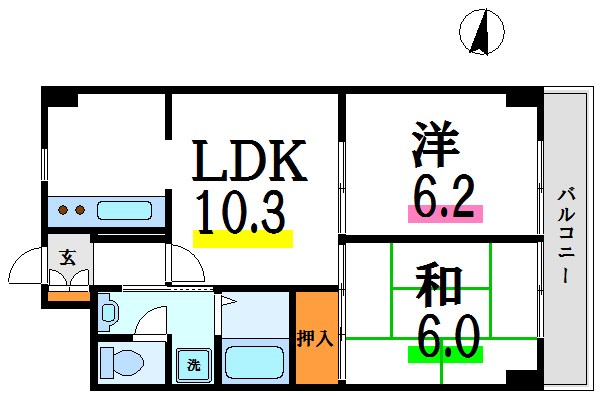 スカイフォーラム小岩 間取り図