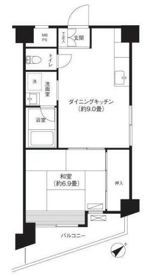 関寅ビル第1 間取り