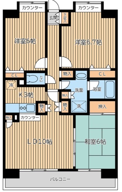CITY　SPIRE西葛西 間取り