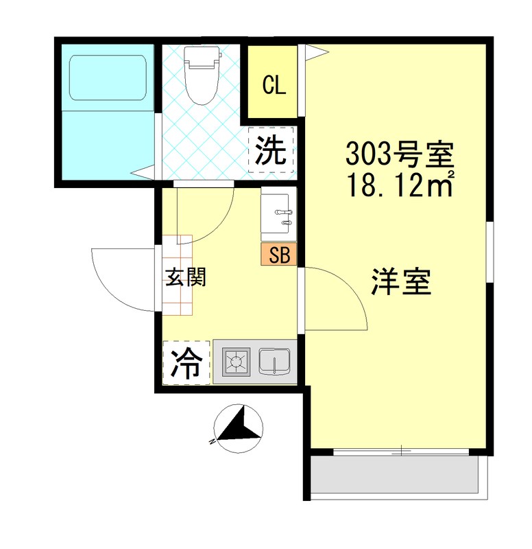 ボンボニエール一之江 間取り図