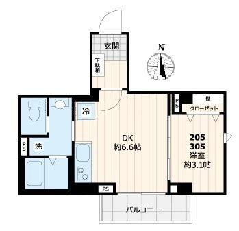 ディアコート住吉 間取り