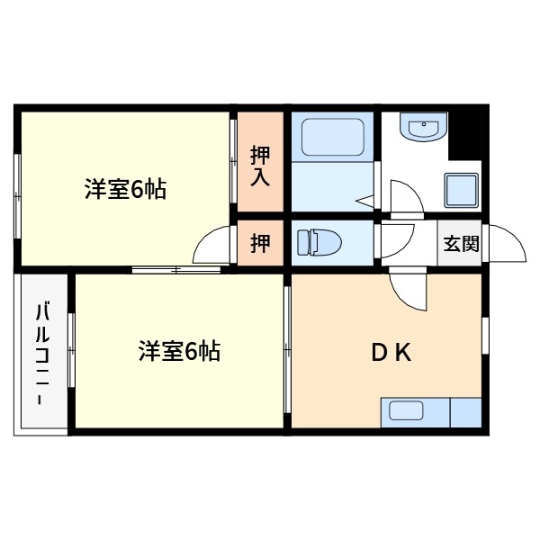 ヴィレッジ白山 間取り図