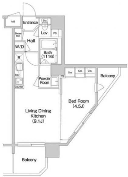 コンフォリア南砂町 間取り図