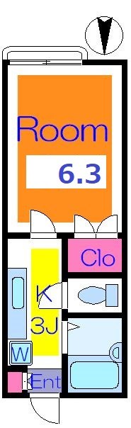 カーサアオイＢ 間取り図