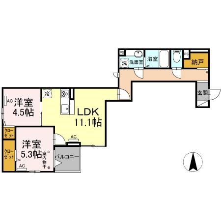 アヴァンス東日暮里 間取り図