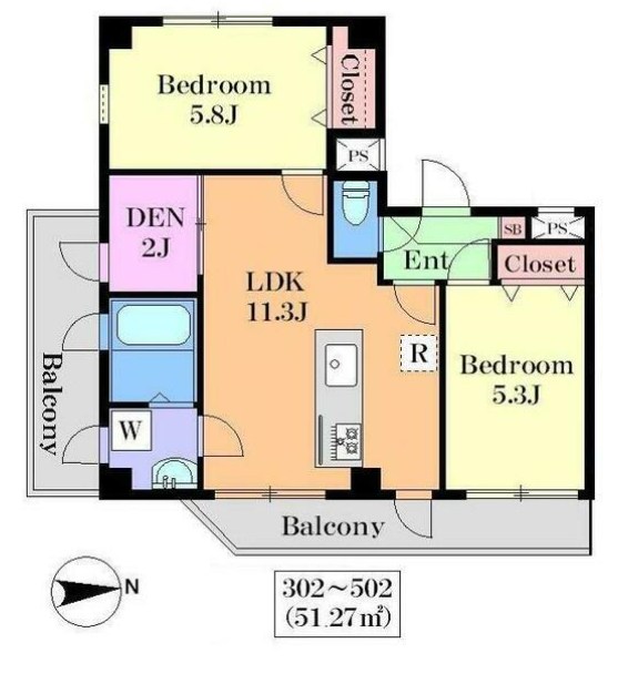 WEST 7 間取り図