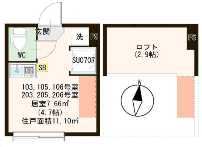 桜テラス荒川 間取り