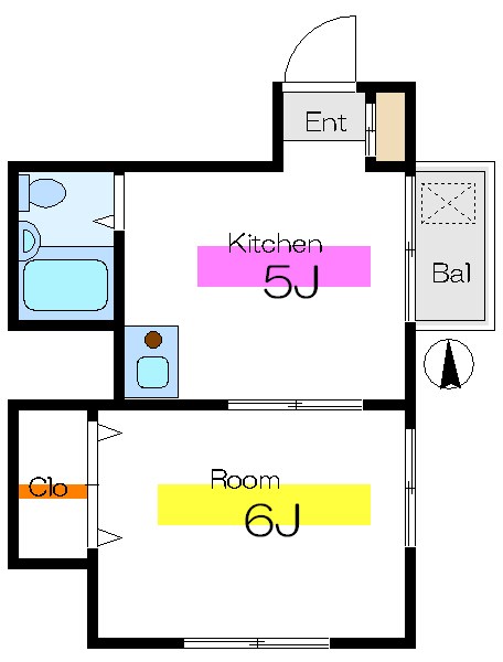 ＲＩＣＫハイムＫＯＳＨＩＭＩＴＳＵ  間取り図