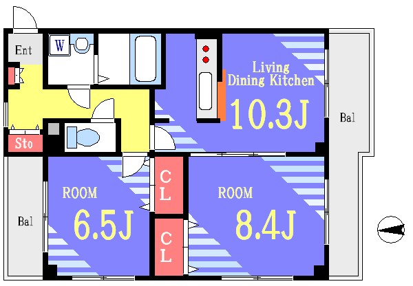 サンリッシェル 間取り図