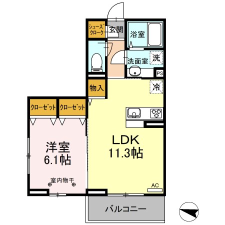 ヴェルドミールカシマⅡ 間取り図