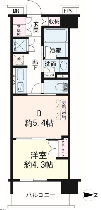 デュオステージ北千住  間取り