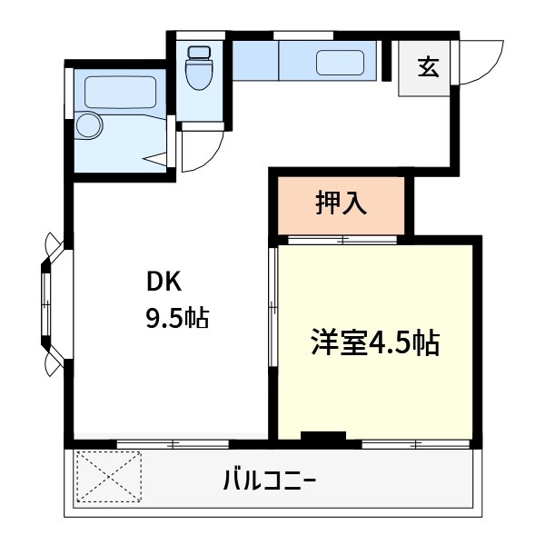 富士見コーポ 202号室 間取り