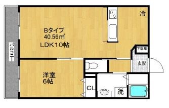 シェモア東砂 間取り図