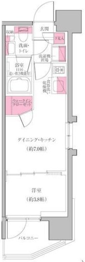 レジディア門前仲町プレイス 間取り