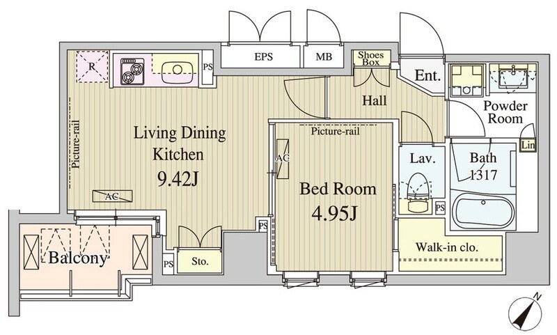 コートラクリア人形町   間取り図