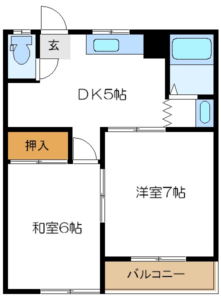 平和コーポ２号館 間取り