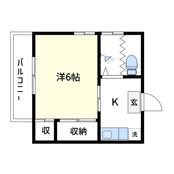第一アサカビル 間取り図