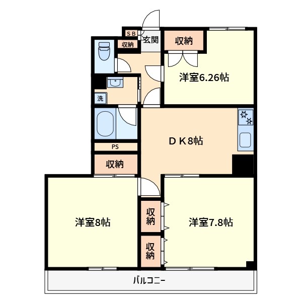 ドービエール壱番館 間取り