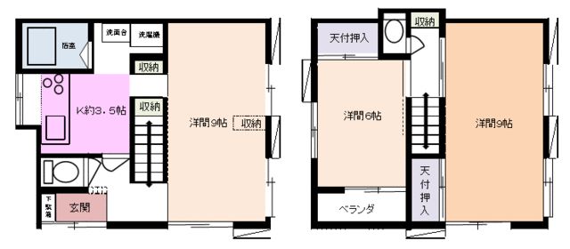田中貸家 間取り